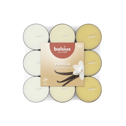 Bolsius Čajové svíčky Vanilla 18 ks