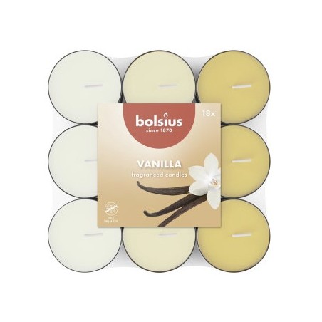 Bolsius Čajové svíčky Vanilla 18 ks