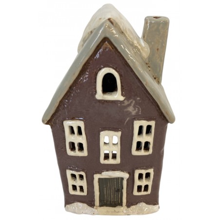 Dům svícen keramika 20 cm
