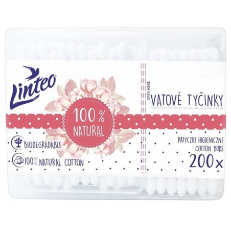 Linteo Tyčinky vatové 200 ks