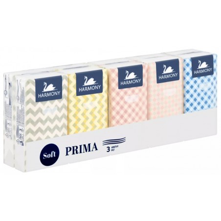 Harmony Kapesníčky Prima 3-vrstvé 10 x 10 ks
