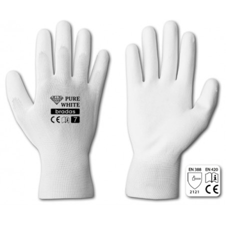 Rukavice ochranné vel. 7 bílé Pure White
