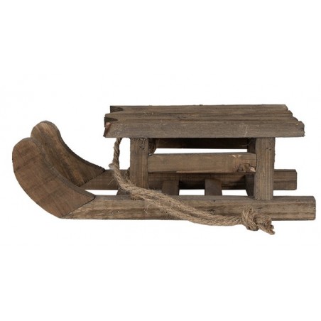 Sáňky dřevěné 30 x 11 x 10 cm