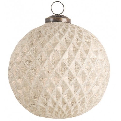 Ozdoba skleněná zlatá matná 12 cm