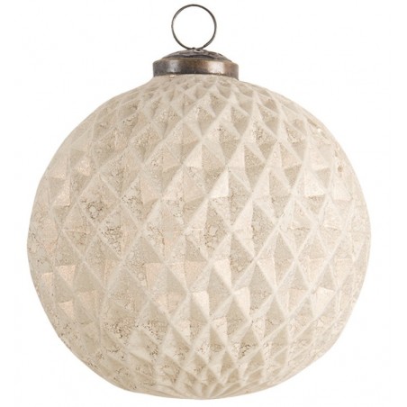 Ozdoba skleněná zlatá matná 12 cm