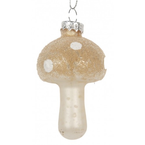 Ozdoba skleněná Hříbek 8 cm