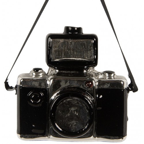 Ozdoba skleněná Fotoaparát 9 x 5 x 9 cm