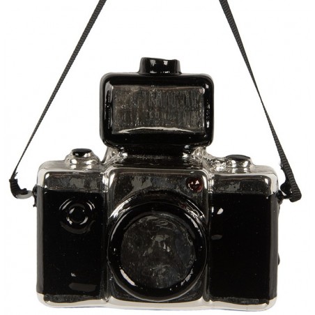 Ozdoba skleněná Fotoaparát 9 x 5 x 9 cm