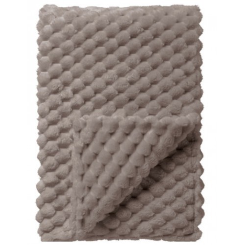 Přehoz Vivian Taupe - tmavě béžový 150 x 200 cm