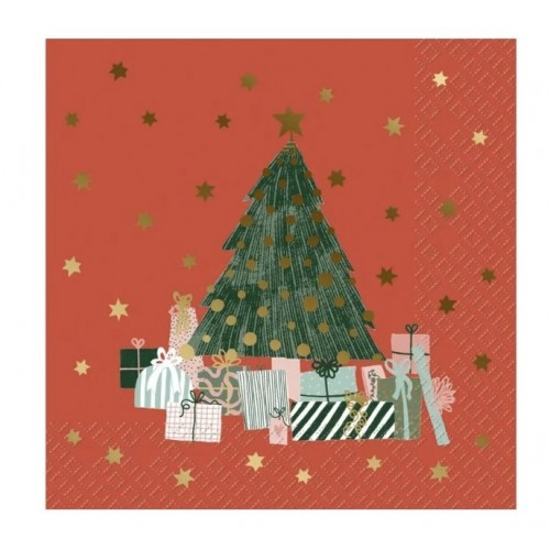 Ubrousky Anette červené 33 x 33 cm