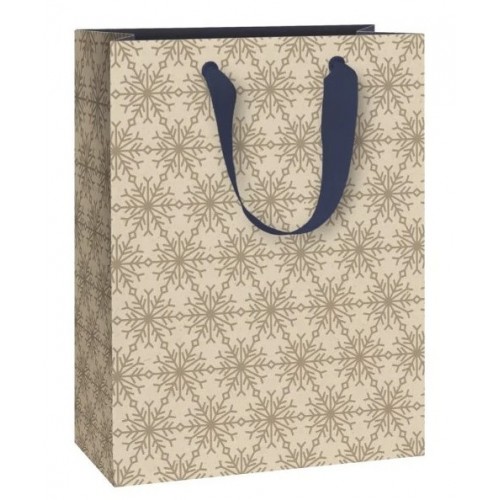 Dárková taška Isobel motiv vloček 23 x 13 x 30 cm