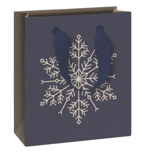 Dárková taška Isobel motiv vločky 18 x 8 x 21 cm