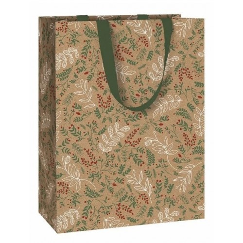 Dárková taška Lístky 23 x 13 x 30 cm