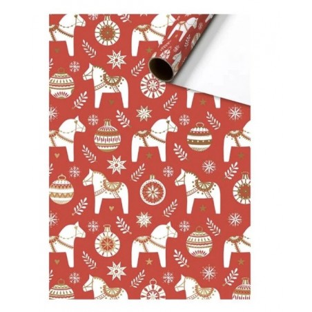 Balicí papír Dala červený 70 x 200 cm