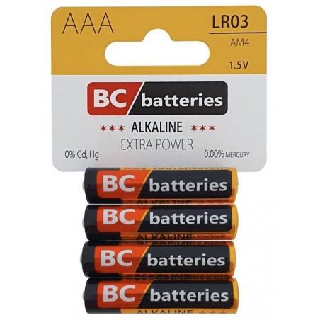 Baterie BC LR03 Extra Power Alkalická AAA 4 ks