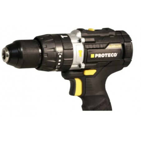 Vrtačka s příklepem akumulátorová 2 - 13 mm 20 V, 2 akumulátory Proteco
