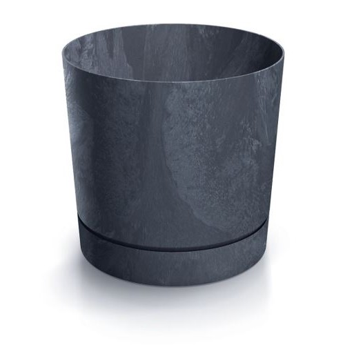 Květináč TUBO P BETON EFFECT antracit 33,8 cm