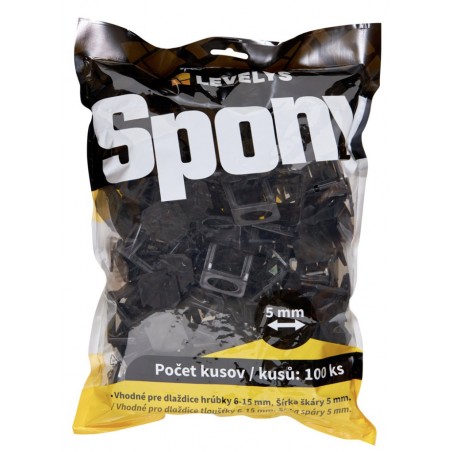 Spony Levelys 5 mm 100 ks