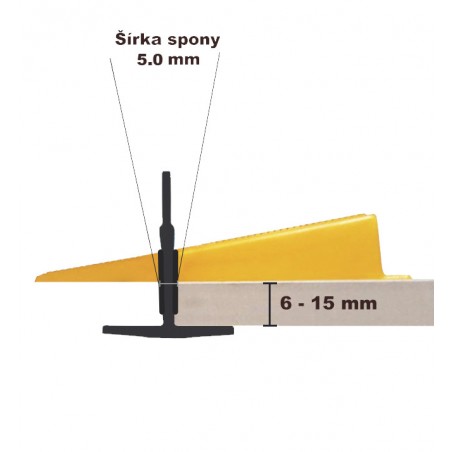 Spony Levelys 5 mm 100 ks