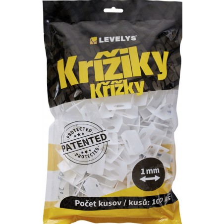 Křížky Levelys 1 mm 100 ks