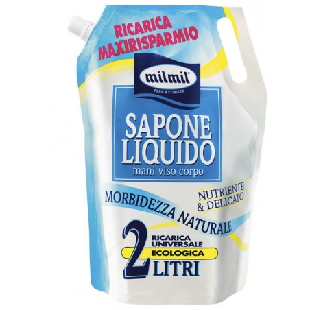 Milmil Tekuté mýdlo Vyživující, náhradní náplň 2 l