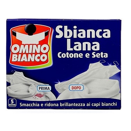 Omino Bianco Sbianca Lana, Cotone e Seta bělící sáčky 5 ks