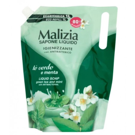 Malizia Tekuté antibakteriální mýdlo Menta 1 l