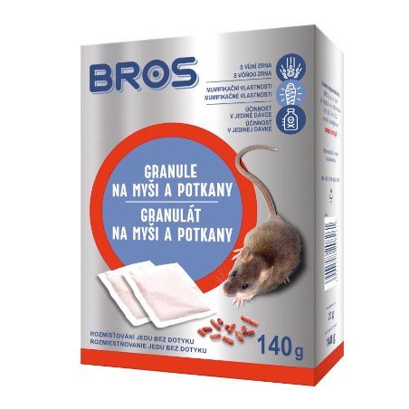 Bros Granule na myši a potkany 140 g