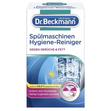 Dr. Beckmann Hygienický čistič myčky Limetka, 75 g + hadřík