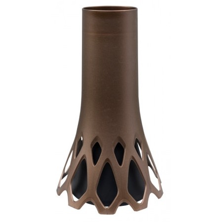 Váza hřbitovní Roseta 9 x 30 cm bronz
