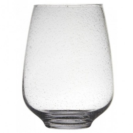 Váza / svícen sklo "Bubble" 26 x 20 cm