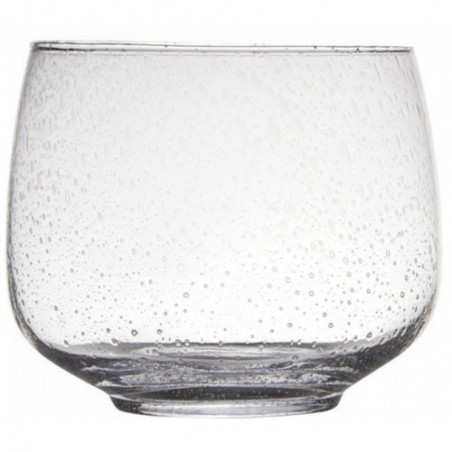 Váza / svícen sklo "Bubble" 19 x 22 cm