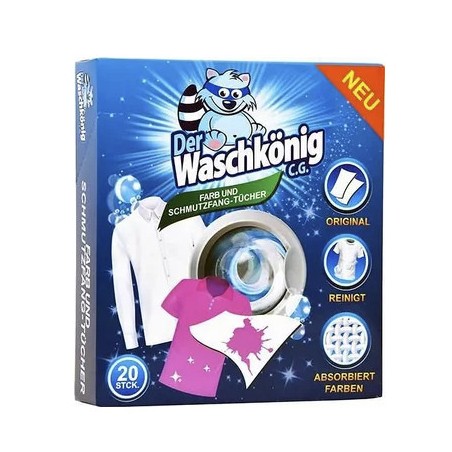 Der Waschkönig Ubrousky proti zabarvení prádla 20 ks