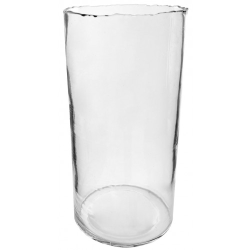 Svícen / váza sklo 30 x 15 cm
