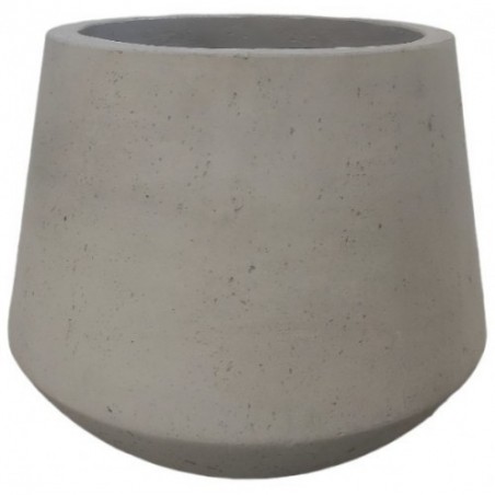 Květináč betonový Visby Grey Rough 31 x 27 cm