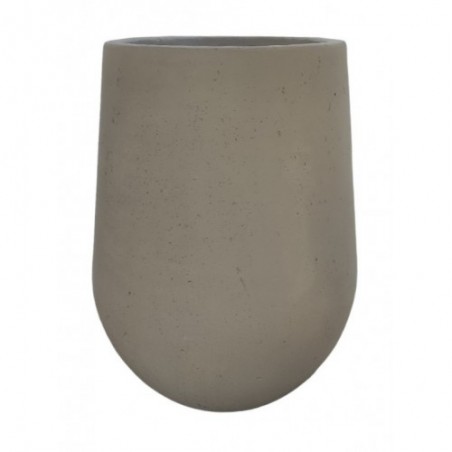 Květináč betonový Visby Grey Rough 31 x 17 cm