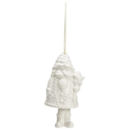 Santa Claus porcelánový bílý 10 cm