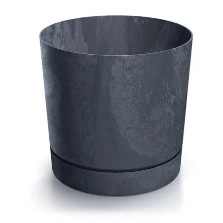 Květináč Tubo P Beton Effect Antracit 19,9 cm