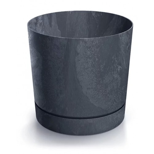 Květináč Tubo P Beton Effect Antracit 17,8 cm