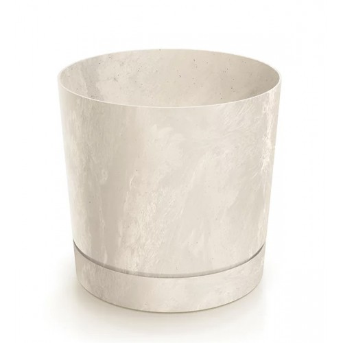 Květináč Tubo P Beton Effect Pískový 23,9 cm