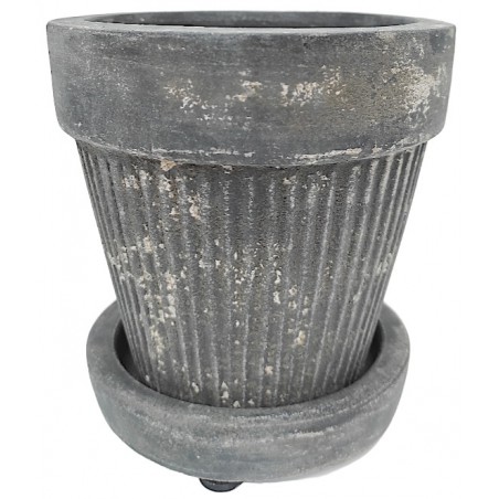 Květináč keramický Striped Vintage 14 x 16 cm