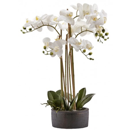 Orchidea White Umělá květina 49 x 74 cm