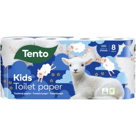 Tento Kids Toaletní papír 3-vrstvý 8 ks