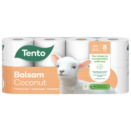 Tento Balsam Coconut Toaletní papír 3-vrstvý 8 ks