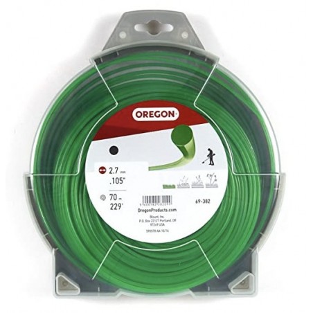 Struna žací Oregon kulatá zelená 2,7 mm x 70 m