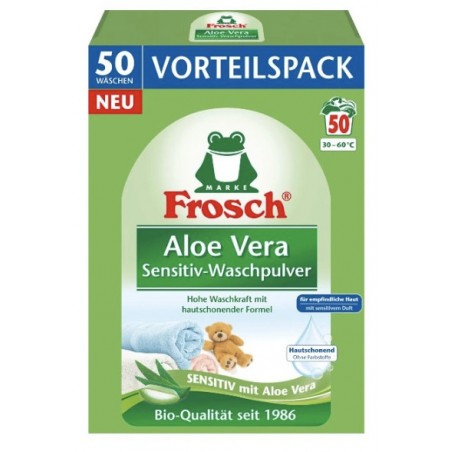 Frosch Prací prášek Sensitive Aloe Vera 50 PD, 3,33 kg