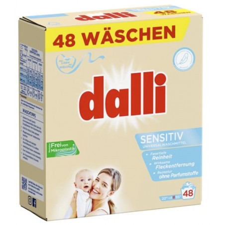 Dalli Activ Sensitive Prací prášek 48 PD, 3,12 kg