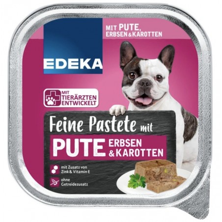 Edeka Paštika pro psy - krůta, hrách a mrkev 300 g