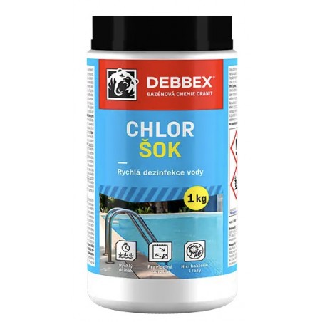 Debbex Cranit Chlor šok 1 kg