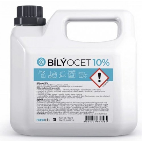 Nanolab Bílý ocet 10% 3 l